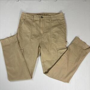 VIP Jeans Women’s 15/32 Khaki Cargo Pants Stretch Utility Carpenter Straight